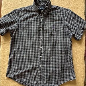 Polo Ralph Lauren Black and White Plaid Shirt